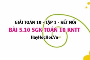 Bài 5.10 SGK Toán 10 tập 1 Kết nối tri thức
